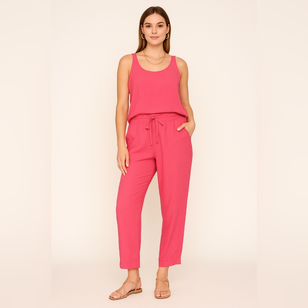 Jams World Vibrant Pink Tank Top & pants Set (Vintage)